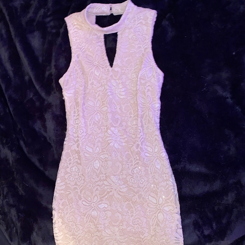 Gold tight dress